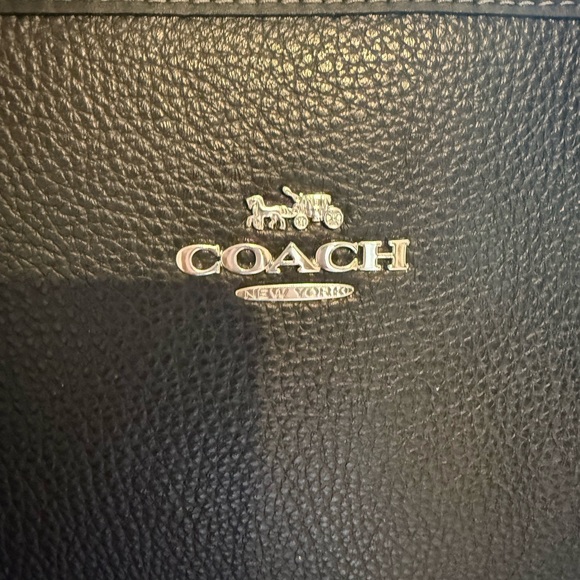 Coach Black Pebbled Leather Handbag - Picture 2 of 11